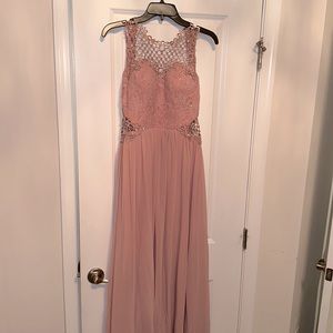 Long pink dress